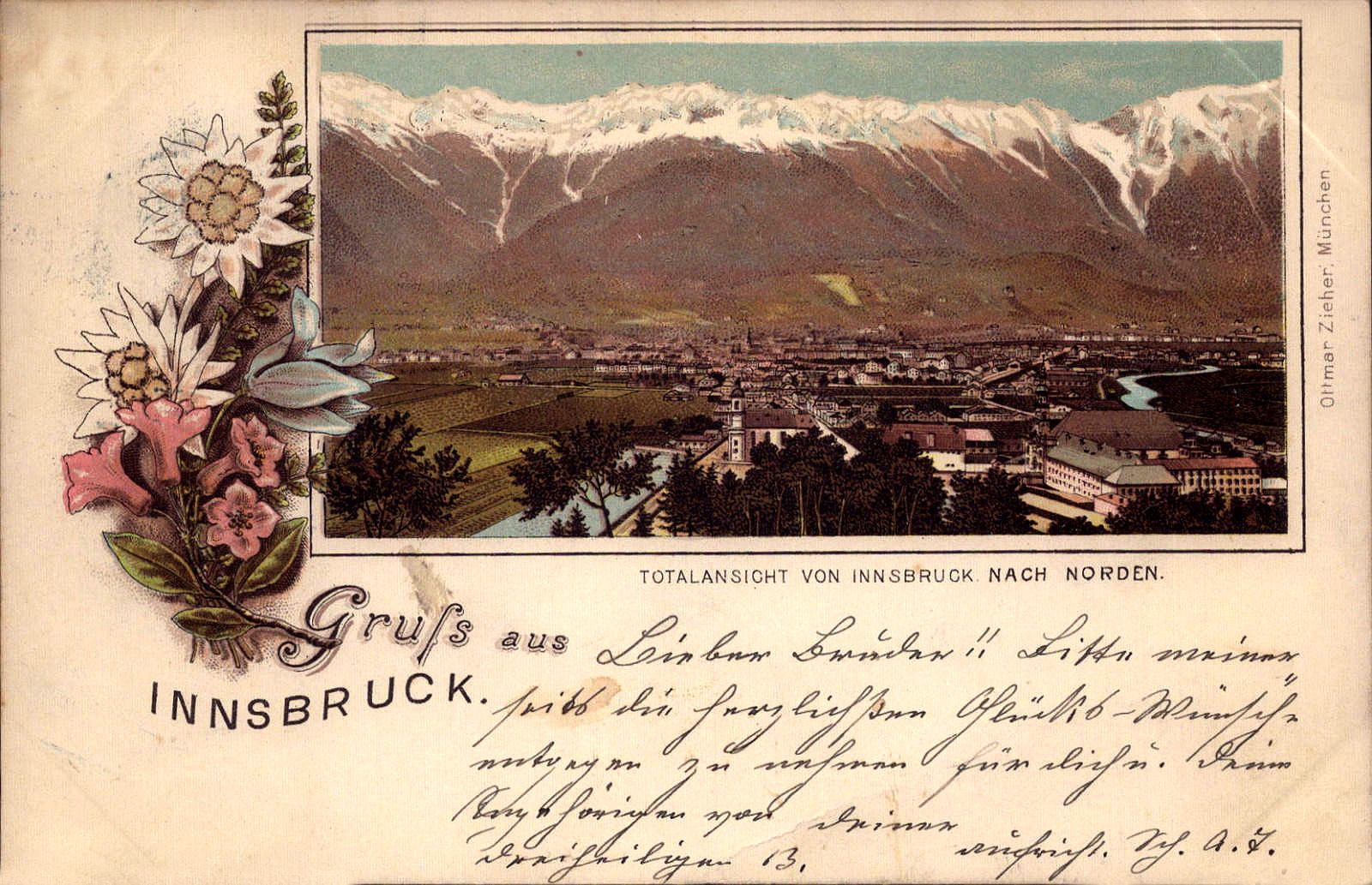 Innsbruck Totalasicht 1897