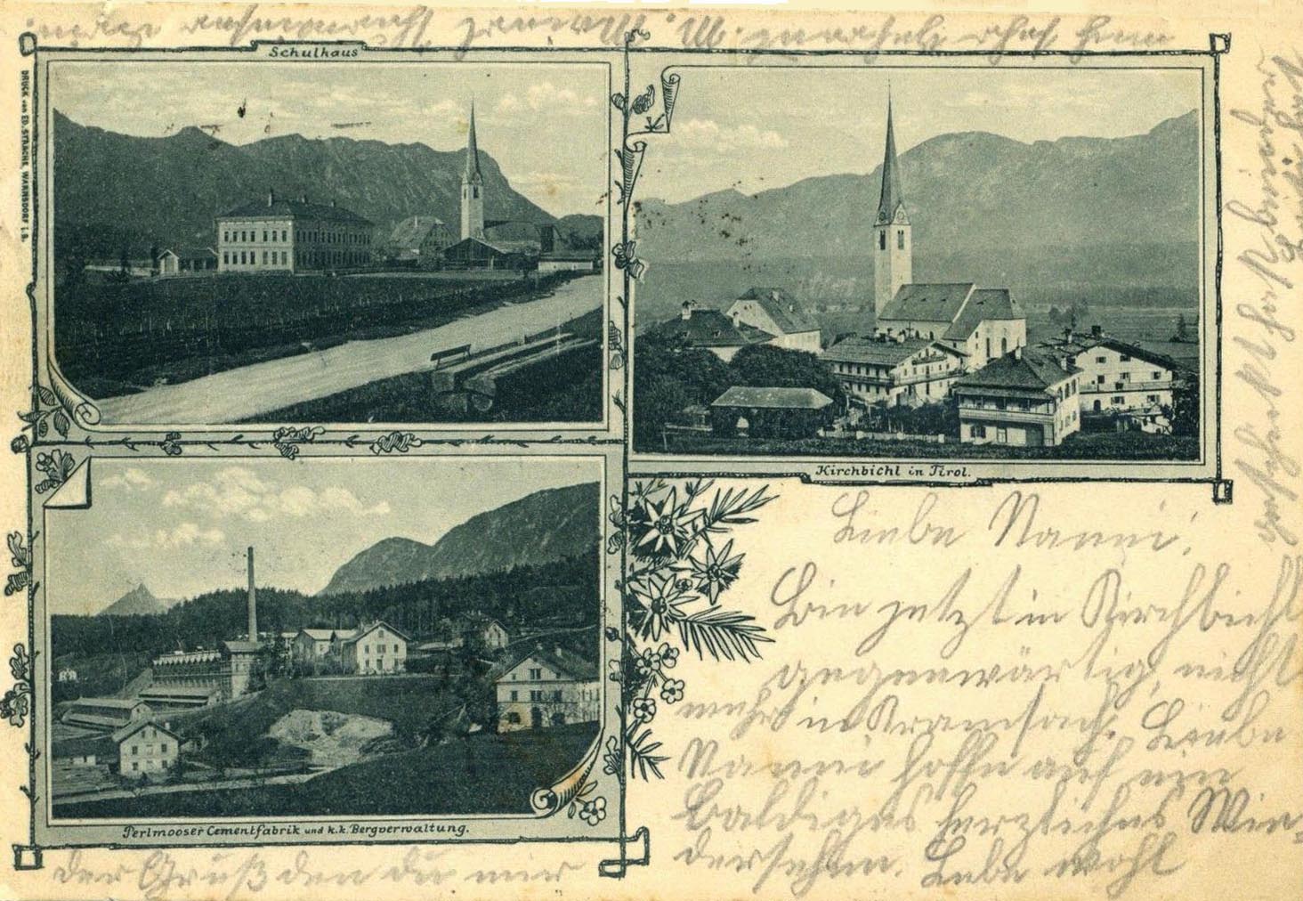 Kirchbichl 1899 Mehrbildkarte