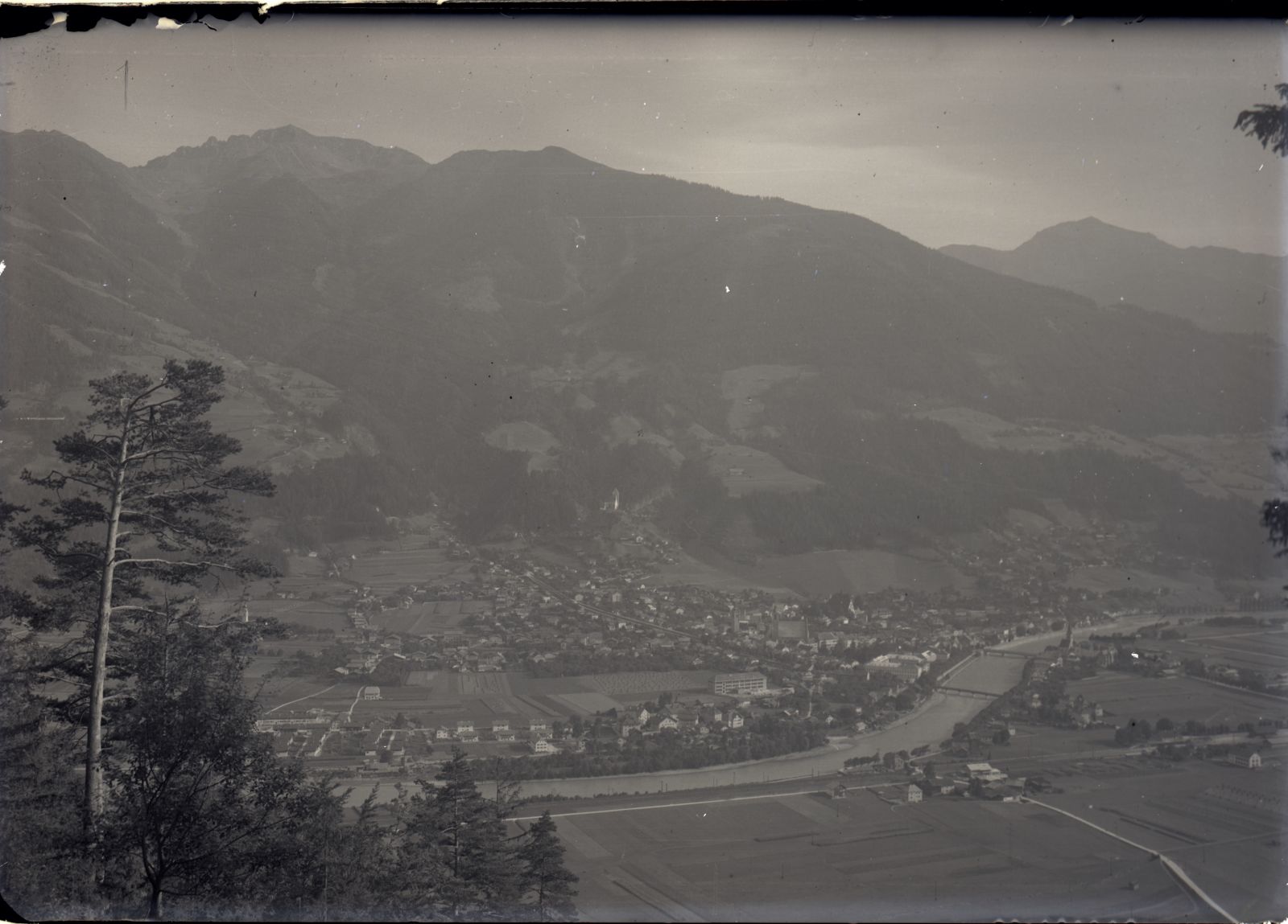 Blick auf Schwaz von Norden