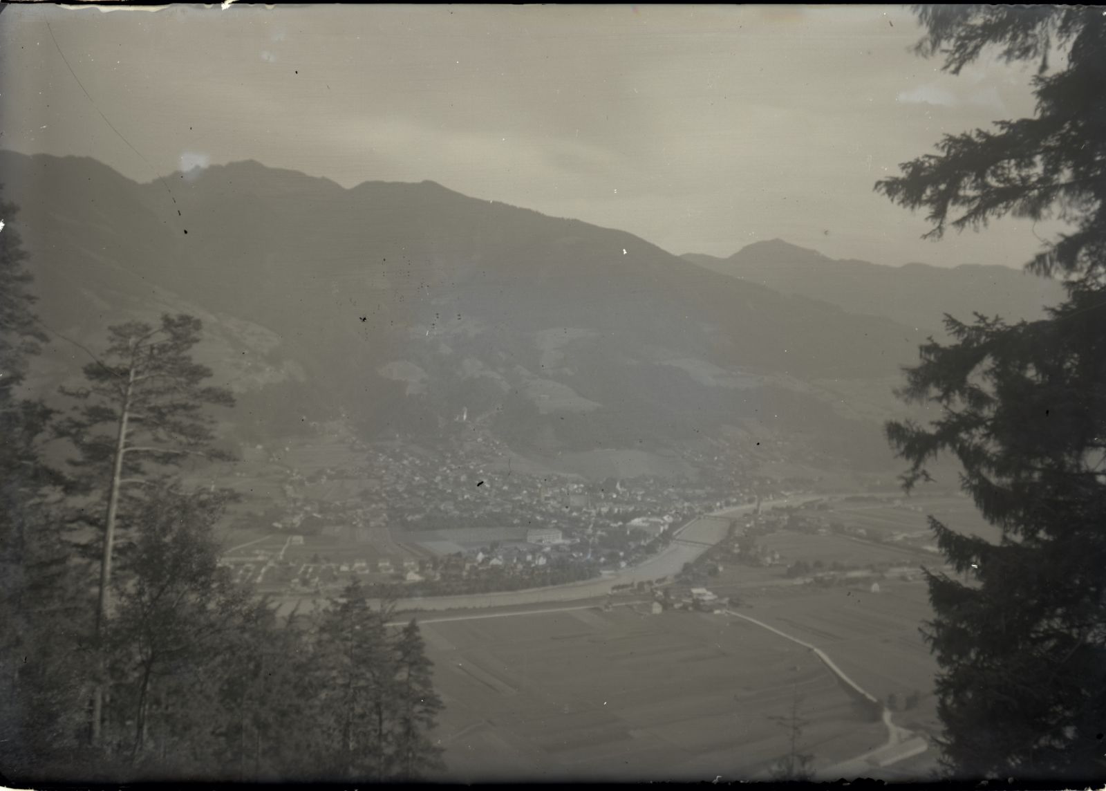 Blick auf Schwaz von Norden