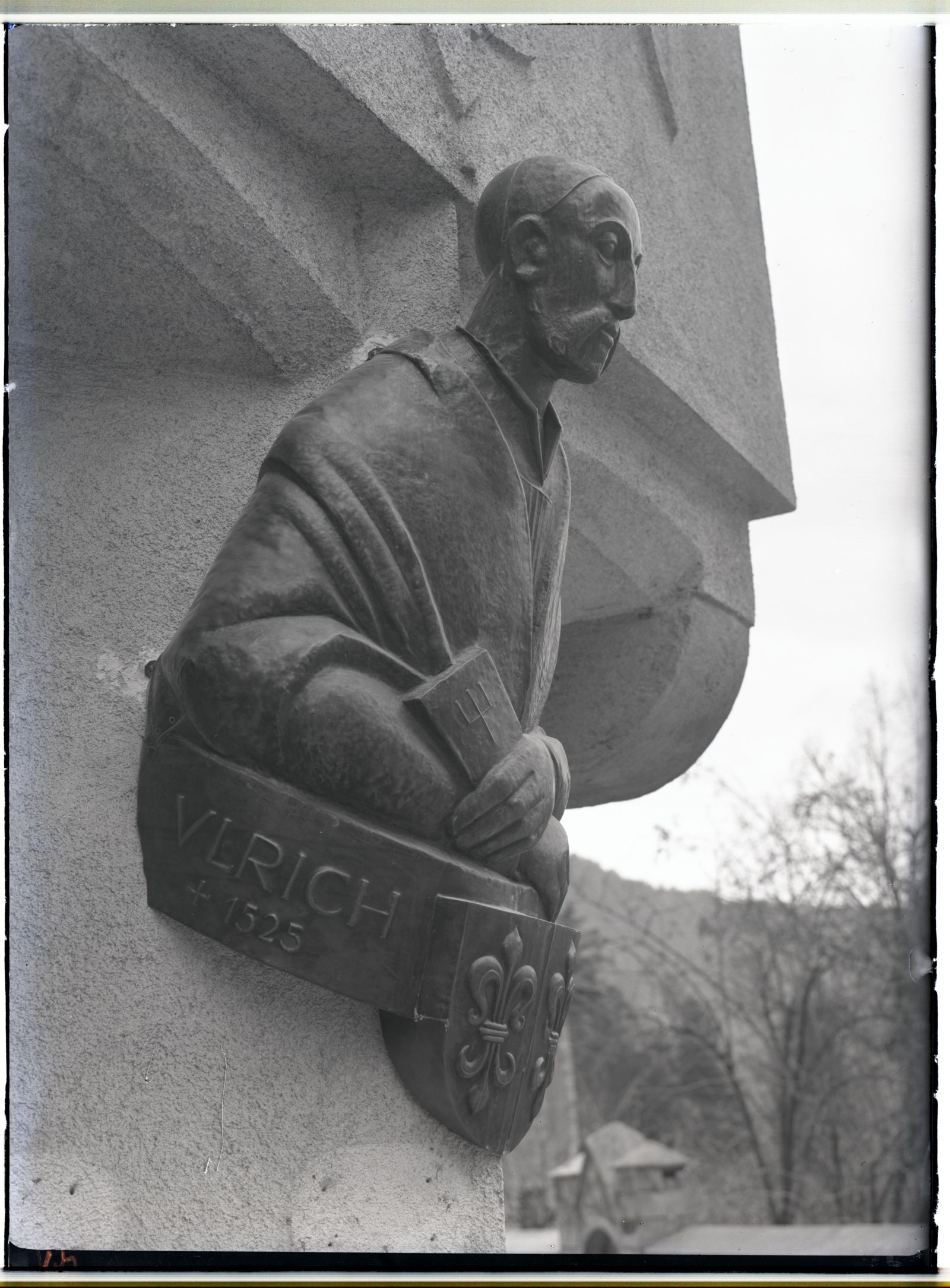 Figur des Ulrich Fugger am Fuggerhaus