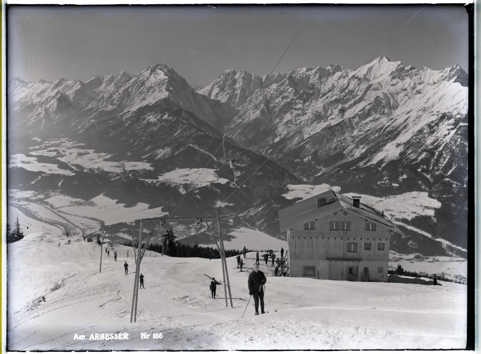 Am Arbeser, Schlepplift mit Hecherhaus, Winter