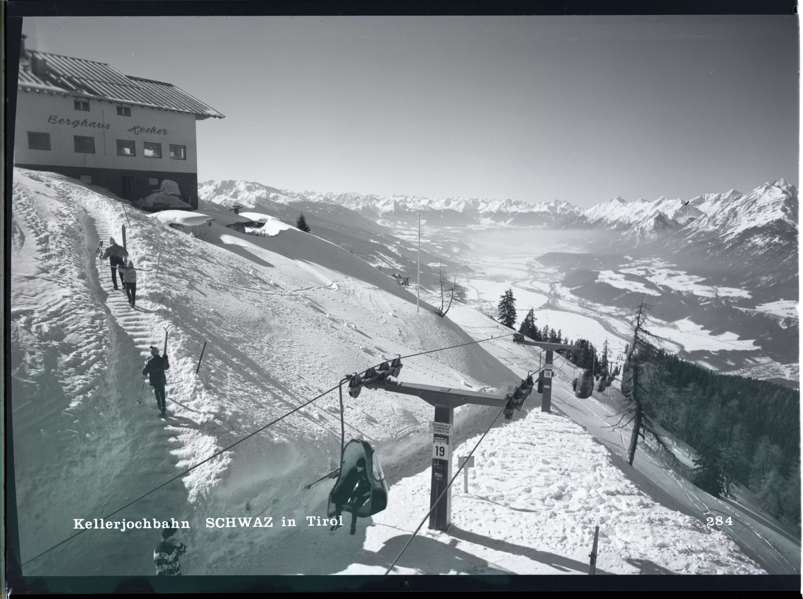 Kellerjochlift, Berghaus Hecher, Winter