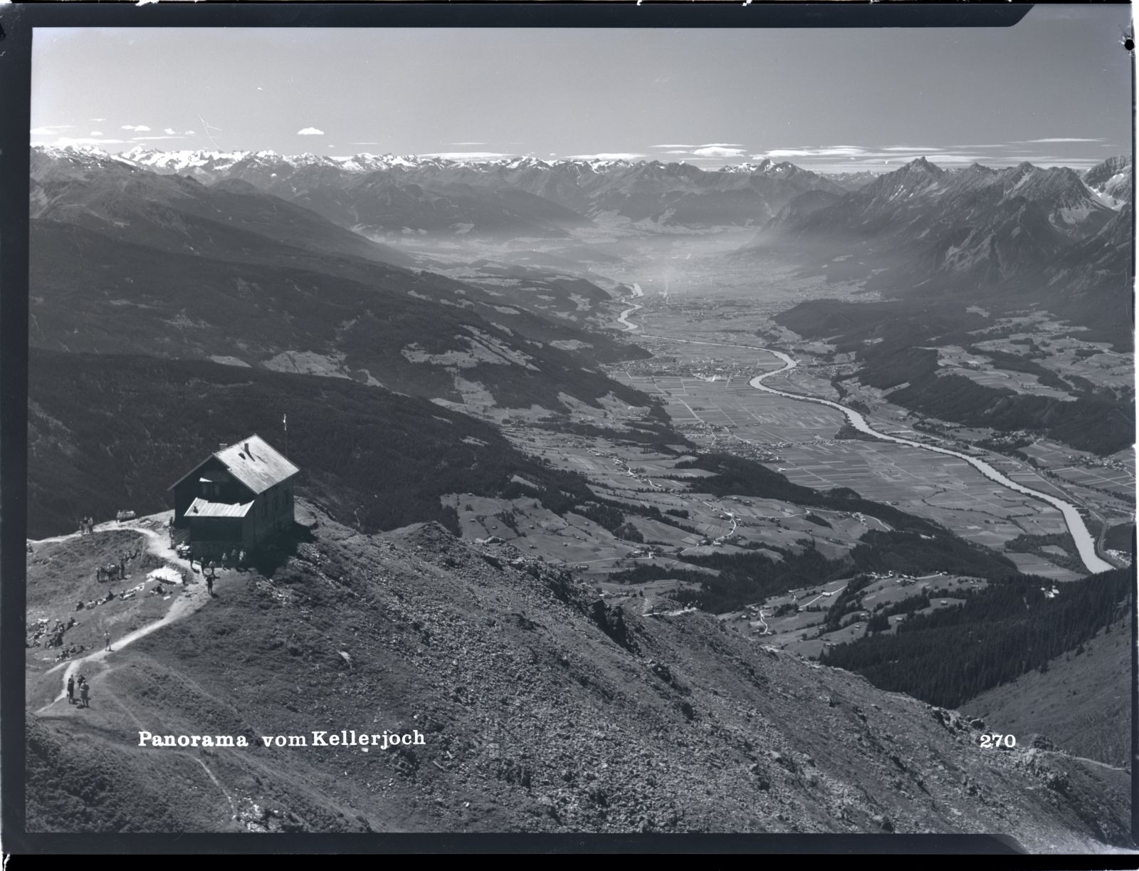 Panorama vom Kellerjoch, Blick ins Inntal