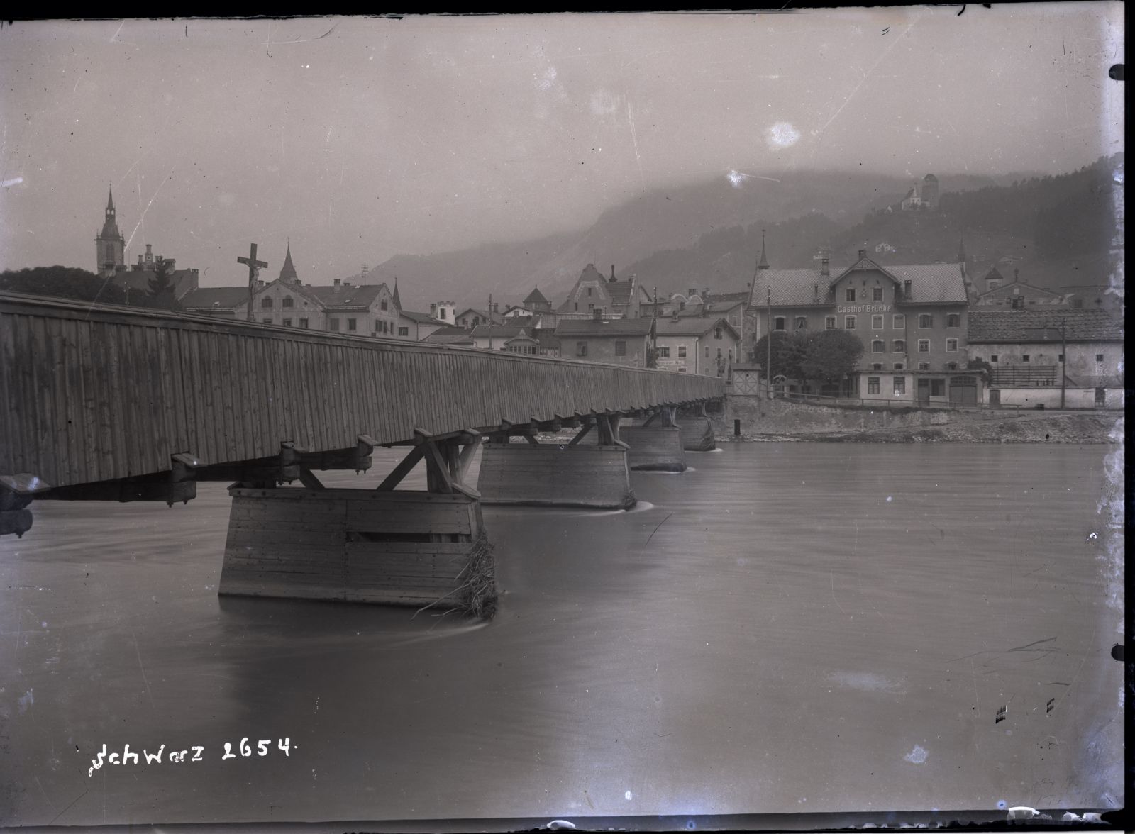 Schwaz, alte Holzbrücke