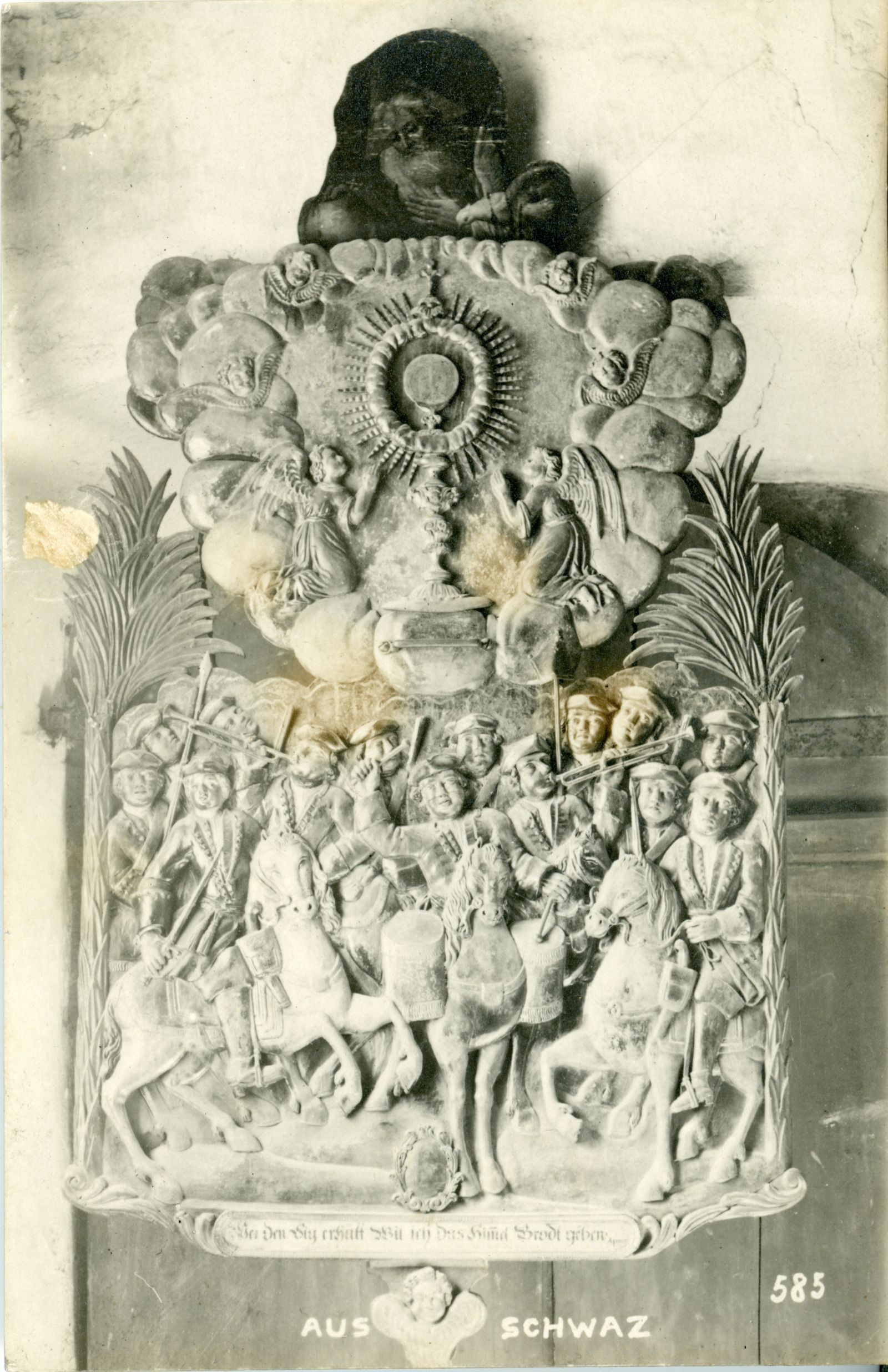 Schwaz, Religiöses Relief, Kunstverlag Leo Stainer, Innsbruck