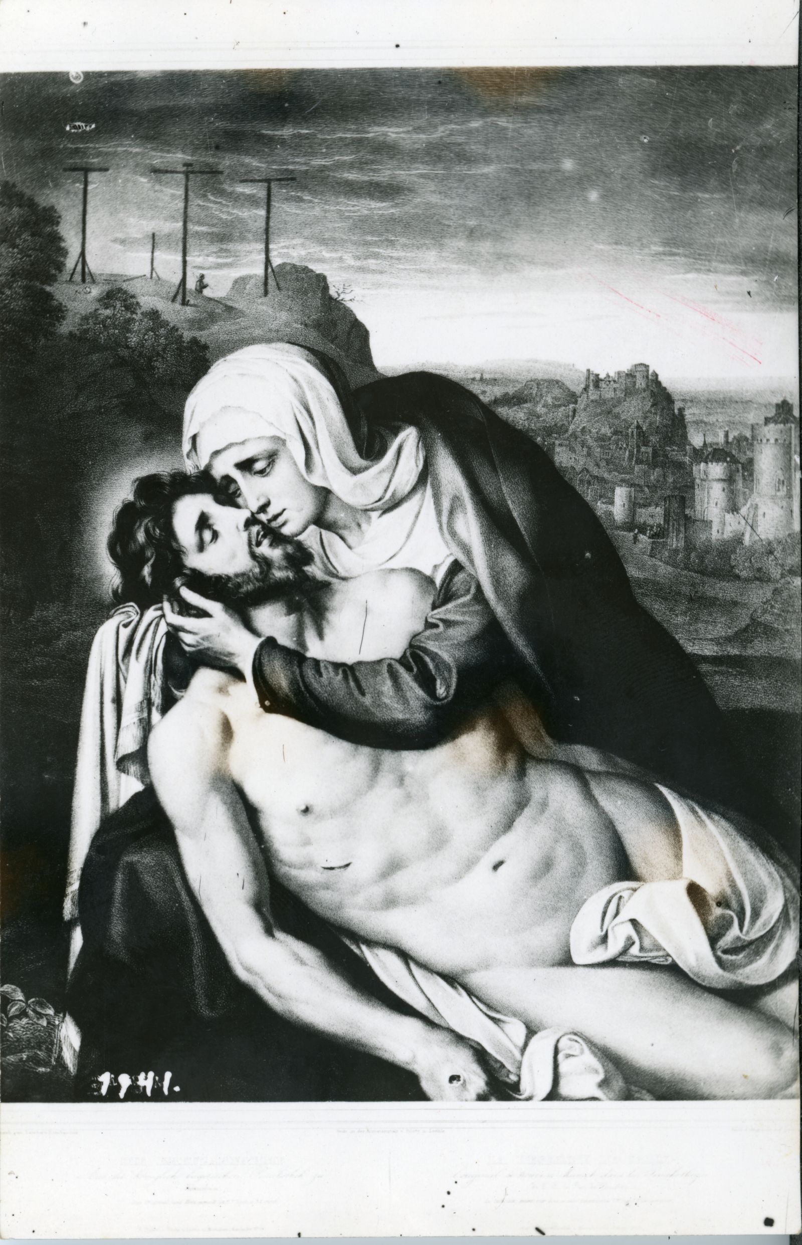 Gemälde, Pieta. Nach der Pieta von Wilhelm Achtermann ?