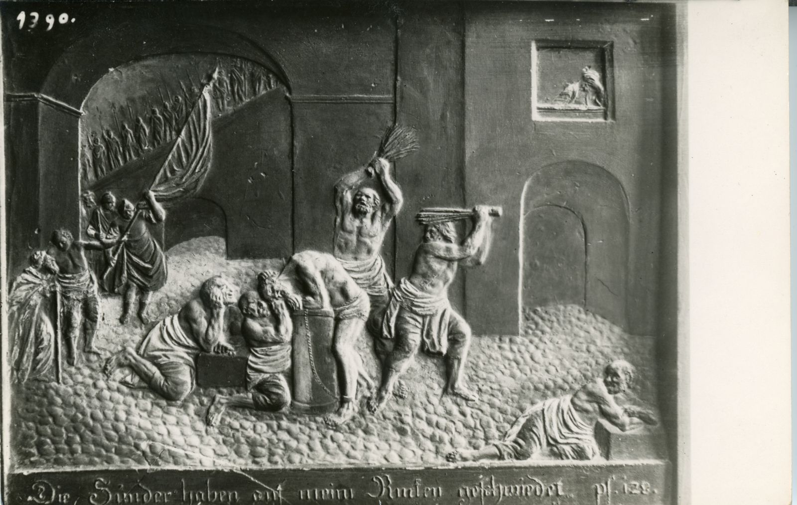 Relief, Geisselung Christi, von Nißl