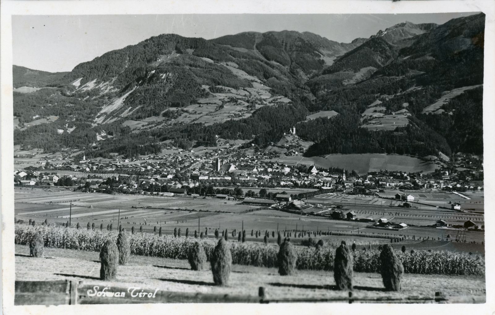 Panoramaansicht von Schwaz gegen Süden